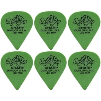 Image 1 of Dunlop 412R 0.88 Tortex 6 Перце за китара (412R88-6PACK-SET)