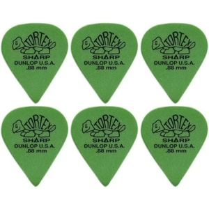 Dunlop 412R 0.88 Tortex 6 Перце за китара (412R88-6PACK-SET)