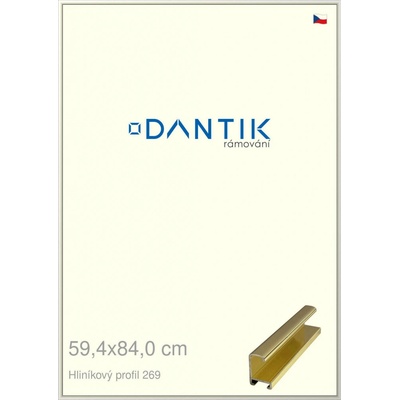 DANTIK rám na obraz 59,4x84 Zlatá lesklá