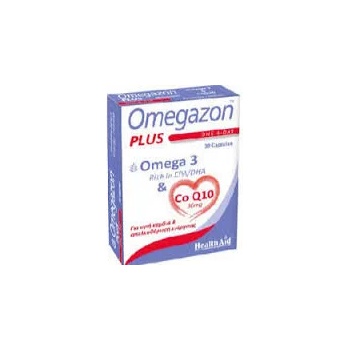 HEALTHAID Хранителна добавка Омега 3 + коензим Q10, Health Aid Omegazon Plus Omega 3 & Co Q10 30mg 30caps