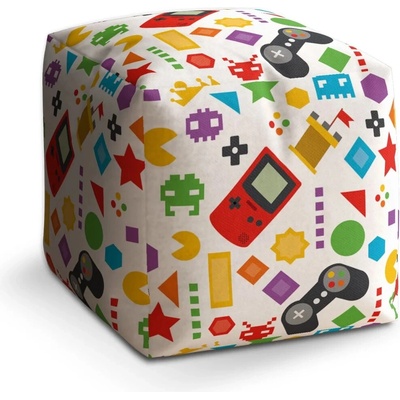 Sablio Taburet Cube Videohra - 50x50x50 cm