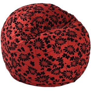PUFRELAX Пуф барбарон, 400л. , Matusalem - Poppy, Перящ се калъф, Подходящ за деца, Пълнеж с микс от мемори пяна и дунапрен, Гама Premium (PUF-M-M-PT-PPY) - topmall