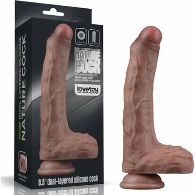 Lovetoy Dildo 8.5'' DUAL LAYERED SILICONE NATURE COCK