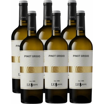 Le Rive Pinot Grigio suché bílé 12 % 6 × 0,75 l (holá lahev)