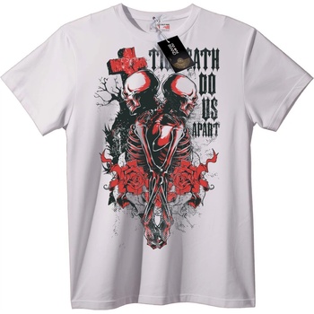 NOONEBRAND Тениска Череп и Роза Готик - 2XL, Black