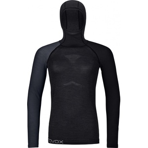 Ortovox Дамско мериносово термобельо Ortovox Women's 120 Comp Light Hoody Merino base layer - Black Raven - размер XS (115-1701-0111)