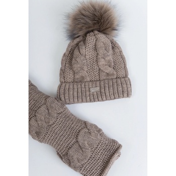 Basic dámsky komplet teplý šál + čiapka K124