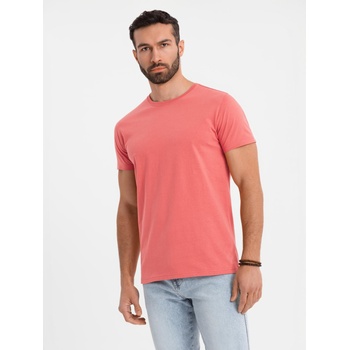 Ombre Clothing Мъжка класическа памучна тениска BASIC - корал Ombre Clothing | Cherven | МЪЖЕ | S