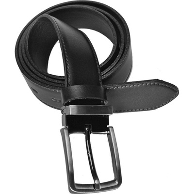 Belts 35-020-23-60 pánský kožený pásek černý