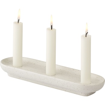 Bolia Свещник за класическа свещ Forma троен 28, 5 см бял (24-943-33_00001)