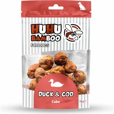 Huhubamboo VO mäsové guľôčky s kačicou a treskou 75 g