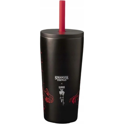 Bialetti Stranger Things Termoska so slamkou 600 ml