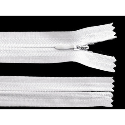 Stoklasa Spirálový zip skrytý No 3 délka 20 cm Balení: 1 ks, Varianta: 101 bílá 101 bílá