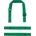 Premier PR 191 / Каишки за престилка Swap and Pop - изумрудено сиви Универсални (39019127799)