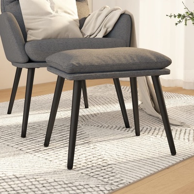 vidaXL Табуретка, светлосива, 45x29, 5x35 см, текстил (341493)