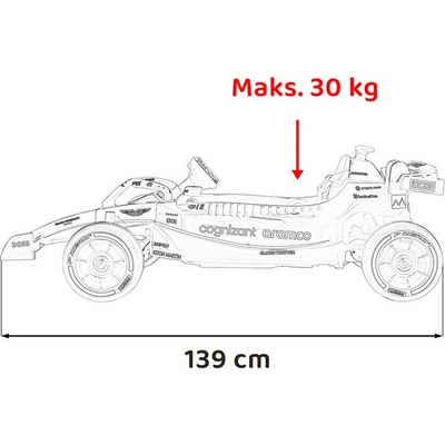 Mamido elektrické autíčko Formule 1 Aston Martin Cognizant Aramco 24V zelená – Zbozi.Blesk.cz