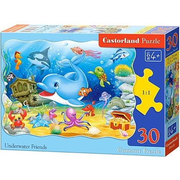 Castorland Underwater Friends 30 pcs Пъзел 30 броя Анимации (03501) (03501)