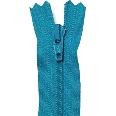 YKK zip spirálový nedělitelný, tyrkysový - 16 cm