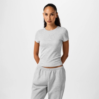 Jack Wills Тениска Jack Wills Women's Slub Slim Fit T-Shirt - Grey Marl