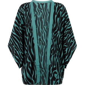 PROTEST Fade short sleeve kimono - Green / Black (True Black)