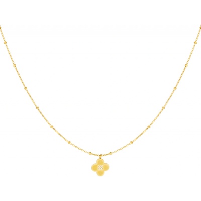 Ornamenti Pozlacený clover gold OOR300005