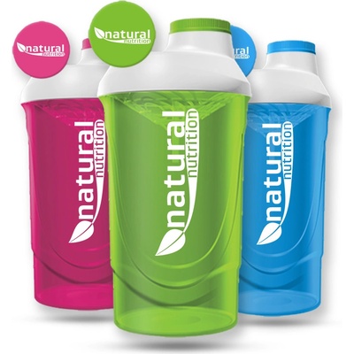 Natural Nutrition - Shaker Natural Nutrition 600ml barevný průhledný 600ml Modrý