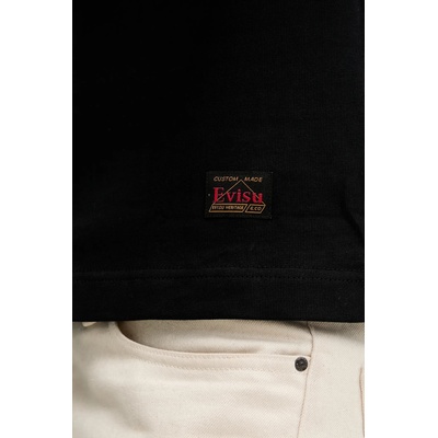 Evisu Памучна тениска Evisu Brocade Patch Pocket (2EAHTM3TS7085XXCT)