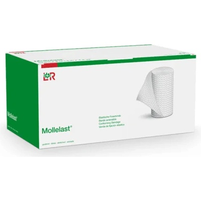 Mollelast OBINADLO ELASTICKÉ FIXAČNÍ 10 cm x 4 m VOLNĚ BALENO 20 ks