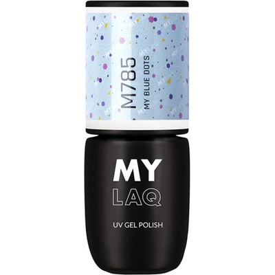 MylaQ UV Gel Polish гел лак за нокти цвят My Blue Dots 5ml