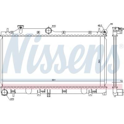 Chladič motoru NISSENS 67717