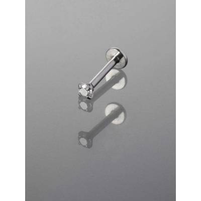 Prosperk náušnice piercing čirý kamínek S5391
