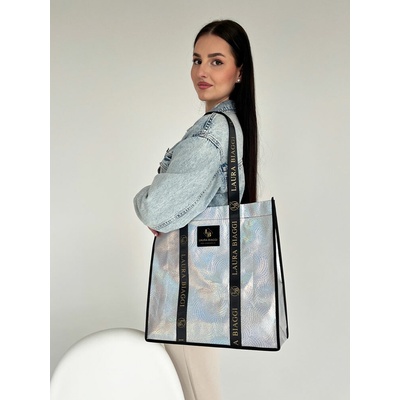 Laura Biaggi Shopper taška DX-0200-silver