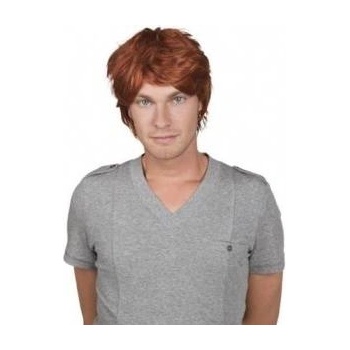 Astérix Aster Mens Brown Wig Lux