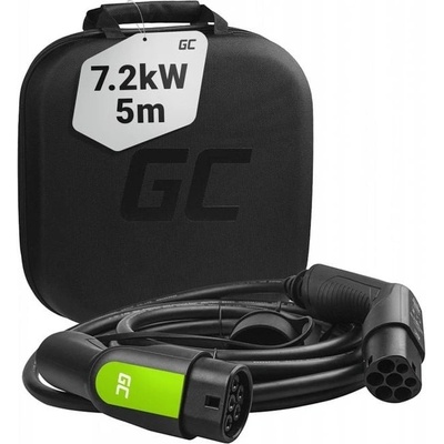 Green Cell Nabíjací kábel GC pre elektrické vozidlá Type2 7,2 kW 1x32A 5 m EV09