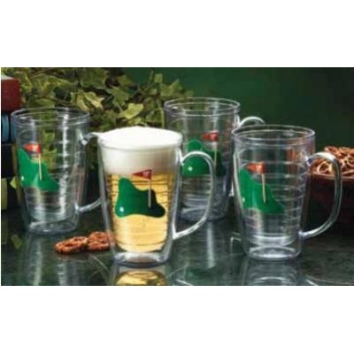 Golf Gifts sklenice s uchem -dvojité sklo golf 4 x 450 ml
