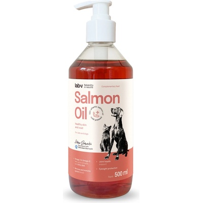 Lab-v Сьомгово масло за кучета и котки 500мл