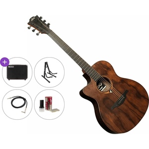 LÂG GUITARS Sauvage ACE L Premium SET Natural Електро-акустична китара Джъмбо