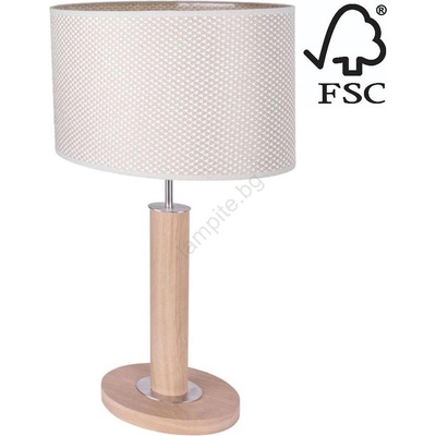 SPOT Light 7017400111525 - Настолна лампа MERCEDES 1xE27/40W/230V дъб (SP1132)