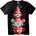 NOONEBRAND Тениска Коледни джуджета в чаша - 6XL, Black