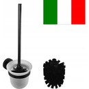 Sapho DARK WC štětka nástěnná, miska mléčné sklo, 104113010