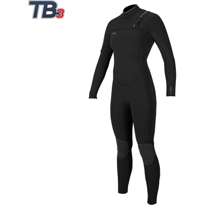 O'Neill Wms Hyperfreak 4/3 Chest Zip Full black/black