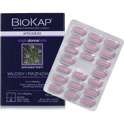 BIOKAP Anticaduta Kapsle při padání vlasů pro ženy 60 kapslí