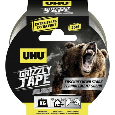 Uhu Grizzly Tape 51690 Páska so skleným vláknom strieborná 1 ks