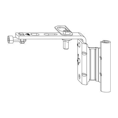 ROTO NX falc raménko nůžek T 12/20-13 PVC levé stříbrná
