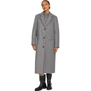 VILA Палто Vila Solo coat - Grey (Medium Grey Melange)