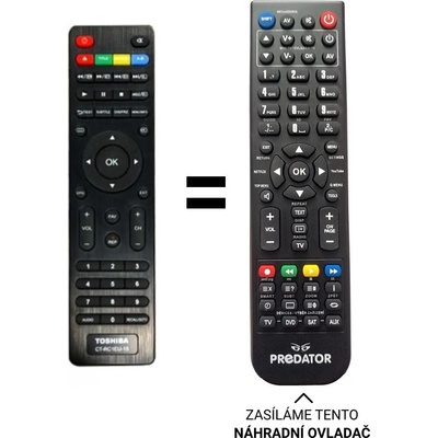Dálkový ovladač Predátor Toshiba 42E1533DG – Hledejceny.cz