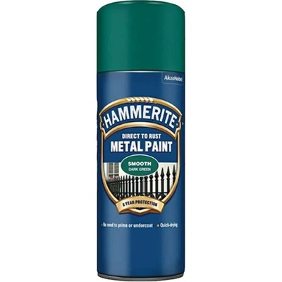 Hammerite přímo na rez sprej hladký tmavě zelený 400 ml