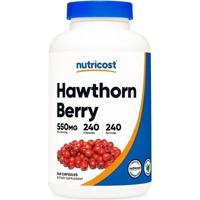 Nutricost Глог (плод) 550 mg 240 капсули | Nutricost (74940 (507101) NC)