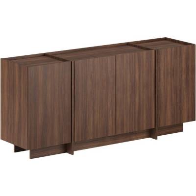 Kalune Design Скрин от декор от орех с отвор за кабели в тъмно естествен цвят 180x80x45 cm Dorma - Kalune Design (632NRD1115)