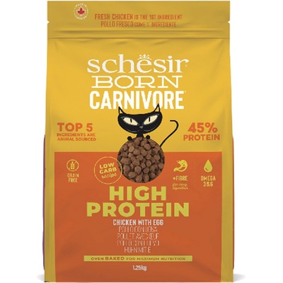 Schesir Born Carnivore High Protein kuřecí s vejcem 1,25 kg